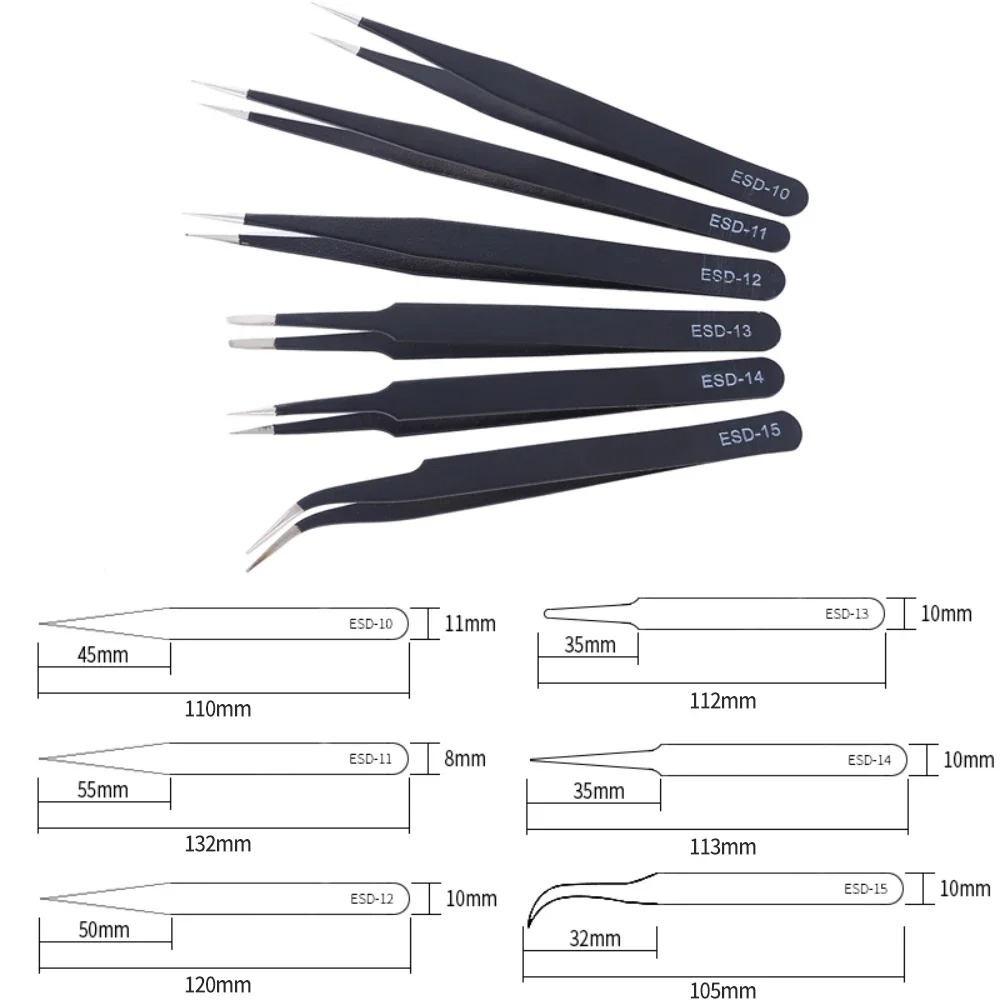 Anti-Statik ESD Hassas Cımbız  - Electronics Repair Tools And Equipment incelemesi ve fiyatı