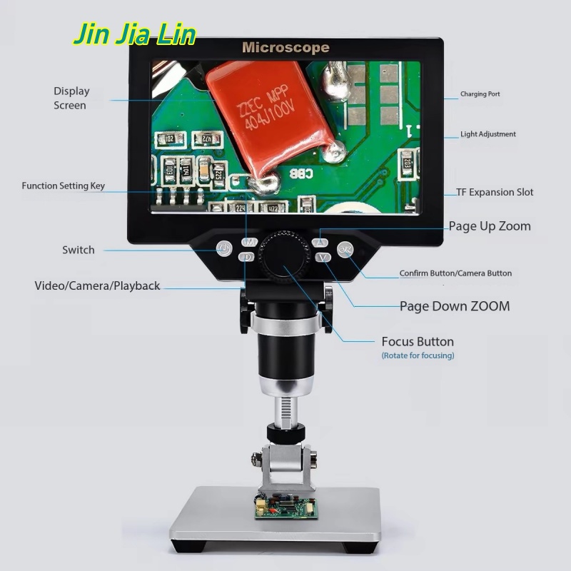 7 İnç 1-1200X HD Dijital LCD M - Electronics Repair Microscope incelemesi ve fiyatı